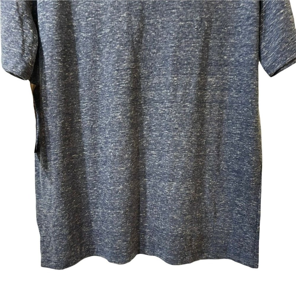Chicago Bears 47 Brand Women's S Blue Space Dye V-Neck Oversized SS T-Shirt New - Picture 10 of 10